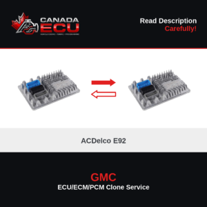 GM ACDelco E92 engine control module (ECM/PCM) clone and programming service