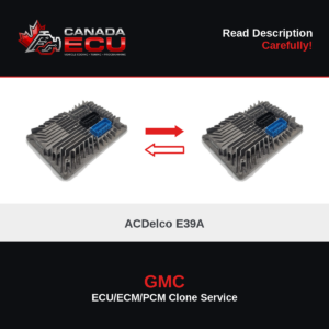 GMC ACDelco E39A engine control module (ECM/PCM) clone and programming service